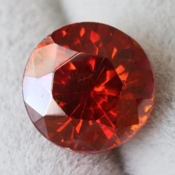ڤ䤫åɡե饤ȡRed Sphalerite Gemstone 饦ɡ롼2.50ct  7.8mm