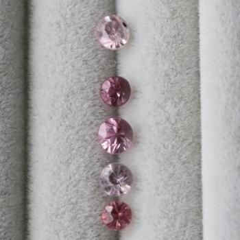 ԥ󥯷ϡԥͥ롡饦ɡ롼åȡ0.73ct 2.8-3.3mm  