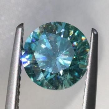 �����ե��������֥롼�����꡼�󡦥⥢�å��ʥ��ȡ��饦��ɡ��롼����0.44ct  4.9mm