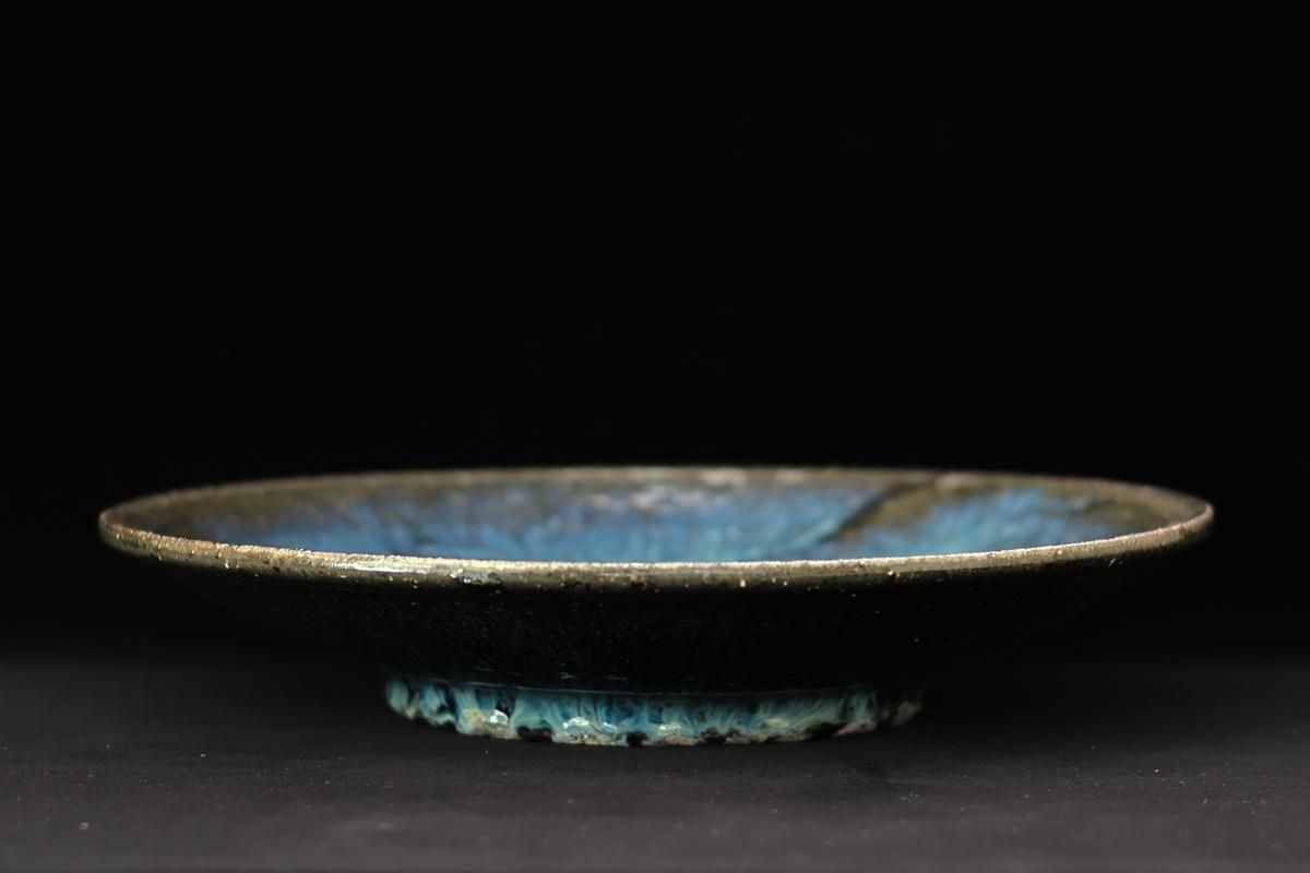 小野象平（青灰釉） 大型花器 小野象平 青灰釉8寸皿 [8]｜Discover Japan 公式オンラインショップ