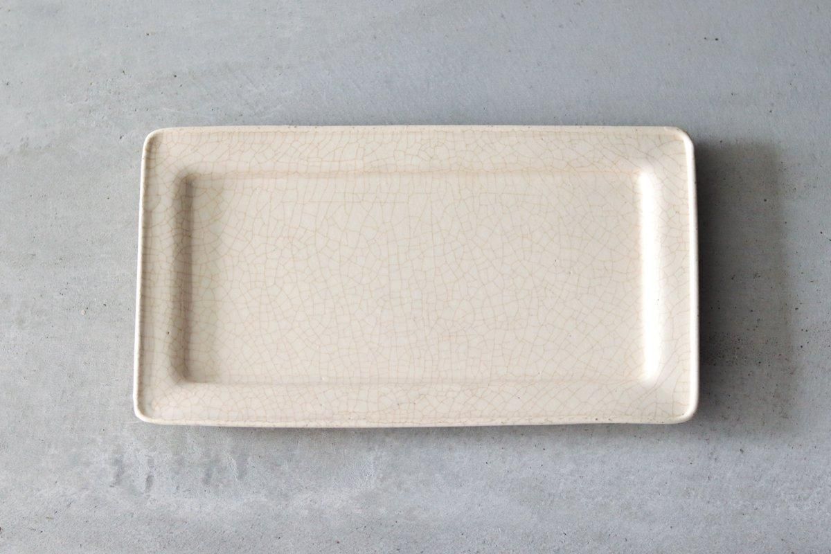 棚橋祐介 長四角リムプレート(M) |作家の器｜さわらぎ