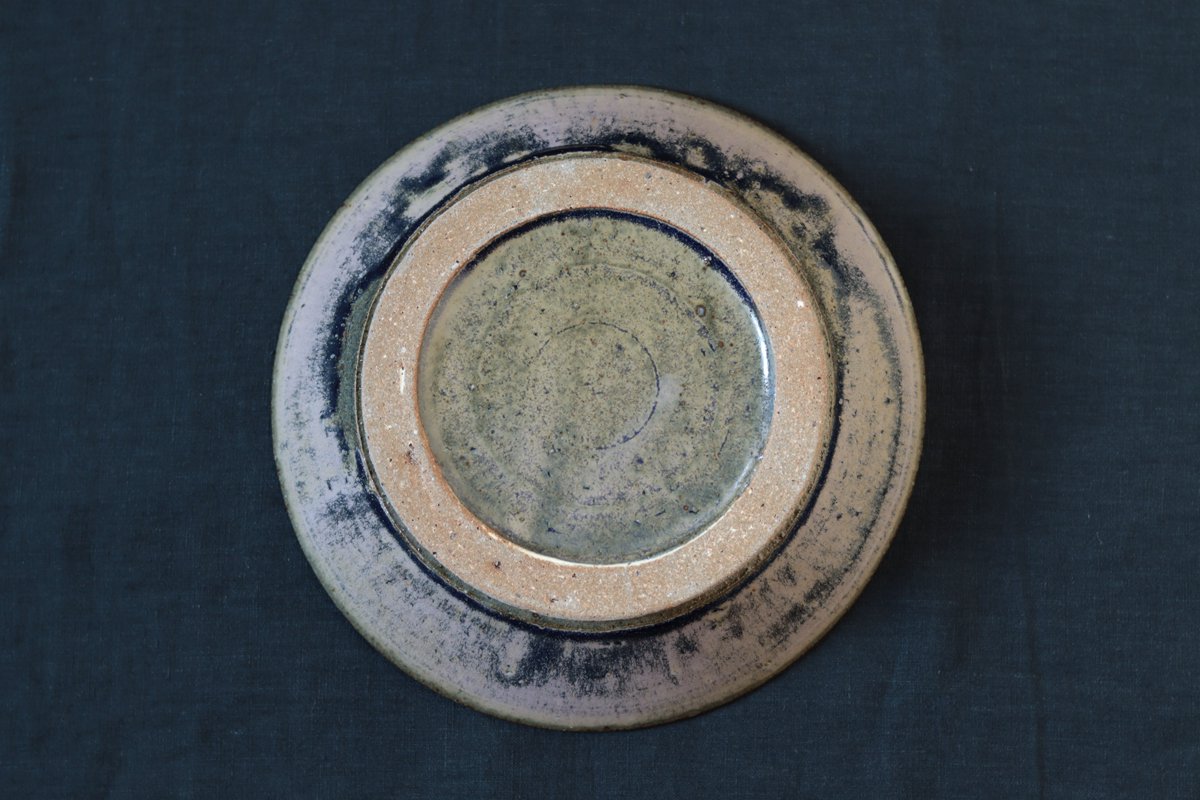 小野陽介　コバルト釉6.5寸深皿