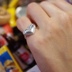 CII メキシコ 925 シルバー ぷっくりハート クラシカル ドットリム ヴィ CII メキシコ 925 シルバー ぷっくりハート クラシカル