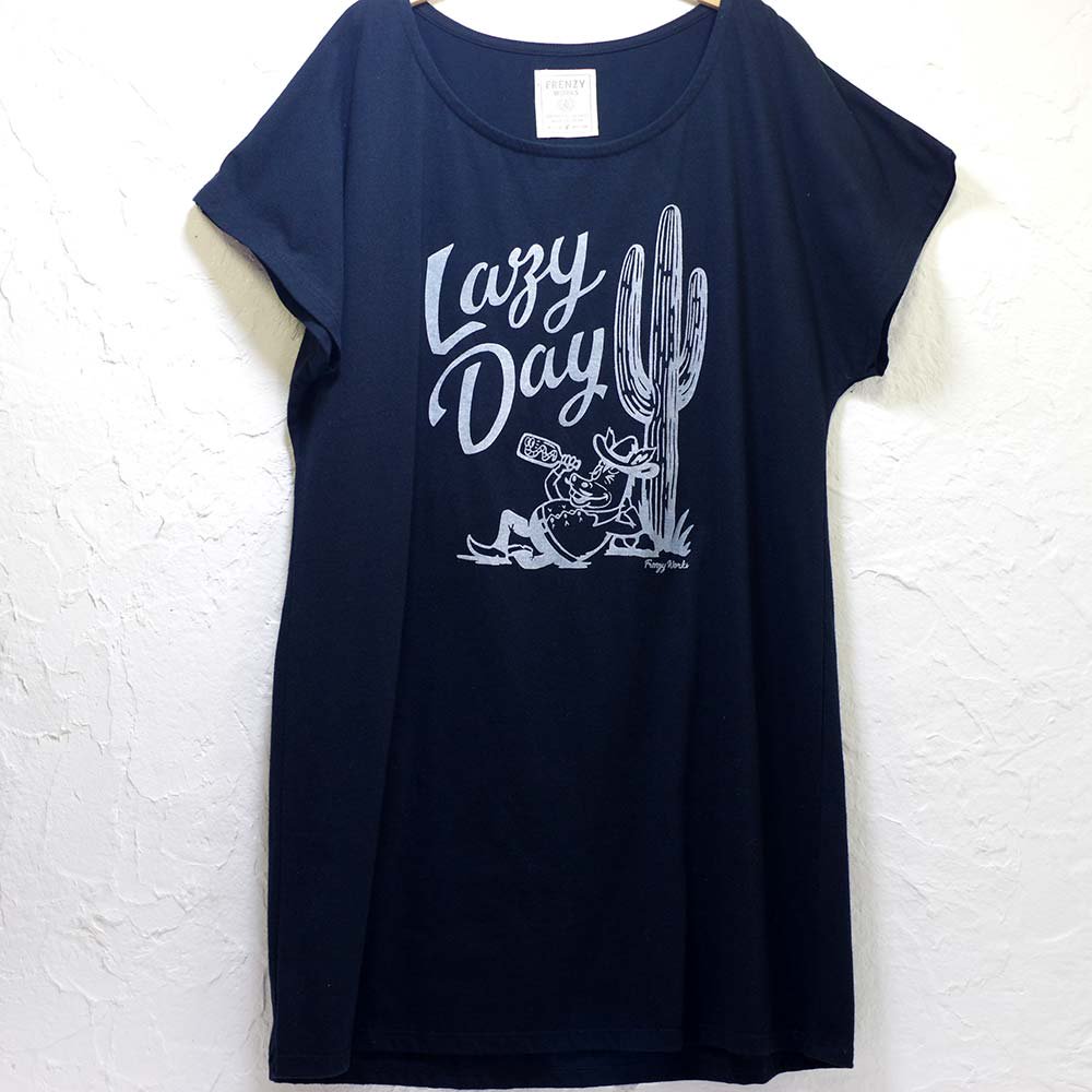 ■フレンジーワークス■レディース☆LAZY DAY チュニックT-shirts