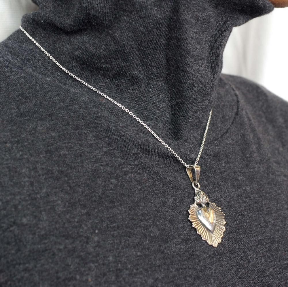 silver925☆後光 燃えるコラソンtop【3.7cm】 silver925☆後光 燃えるコラソンtop【3.7cm】