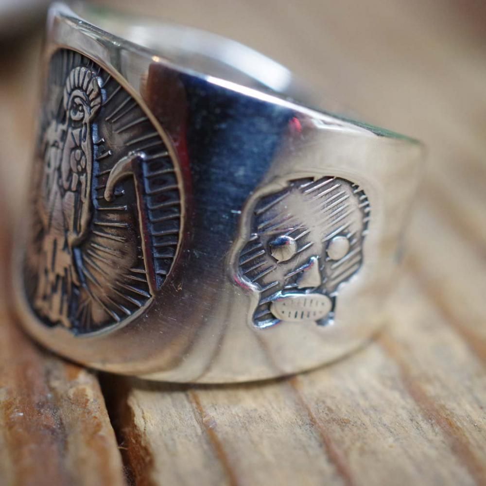 Silver925☆死の聖母サンタムエルテ プレートリング