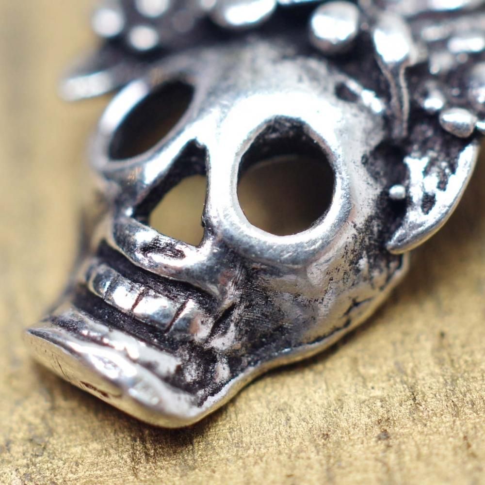 silver925☆骸骨フリーダ・カーロ 顔top【H1.7cm】
