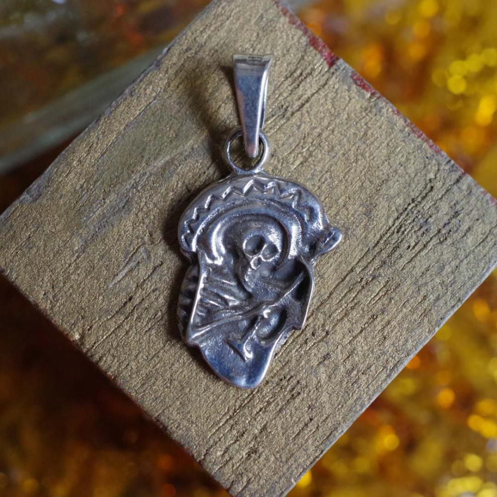 Silver925☆ギターを弾くガイコツ top【2cm】