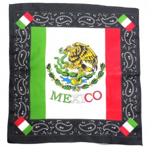 メキシコ国旗とペイズリー☆バンダナ
