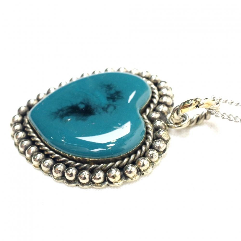 ぷっくりハート☆ネックレス【TQ・4.2cm】