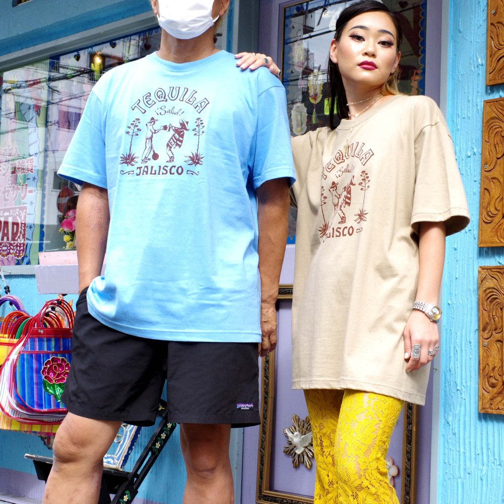 ■FRENZY WORKS■TEQUILA T-shirts【SAXE BLUE】