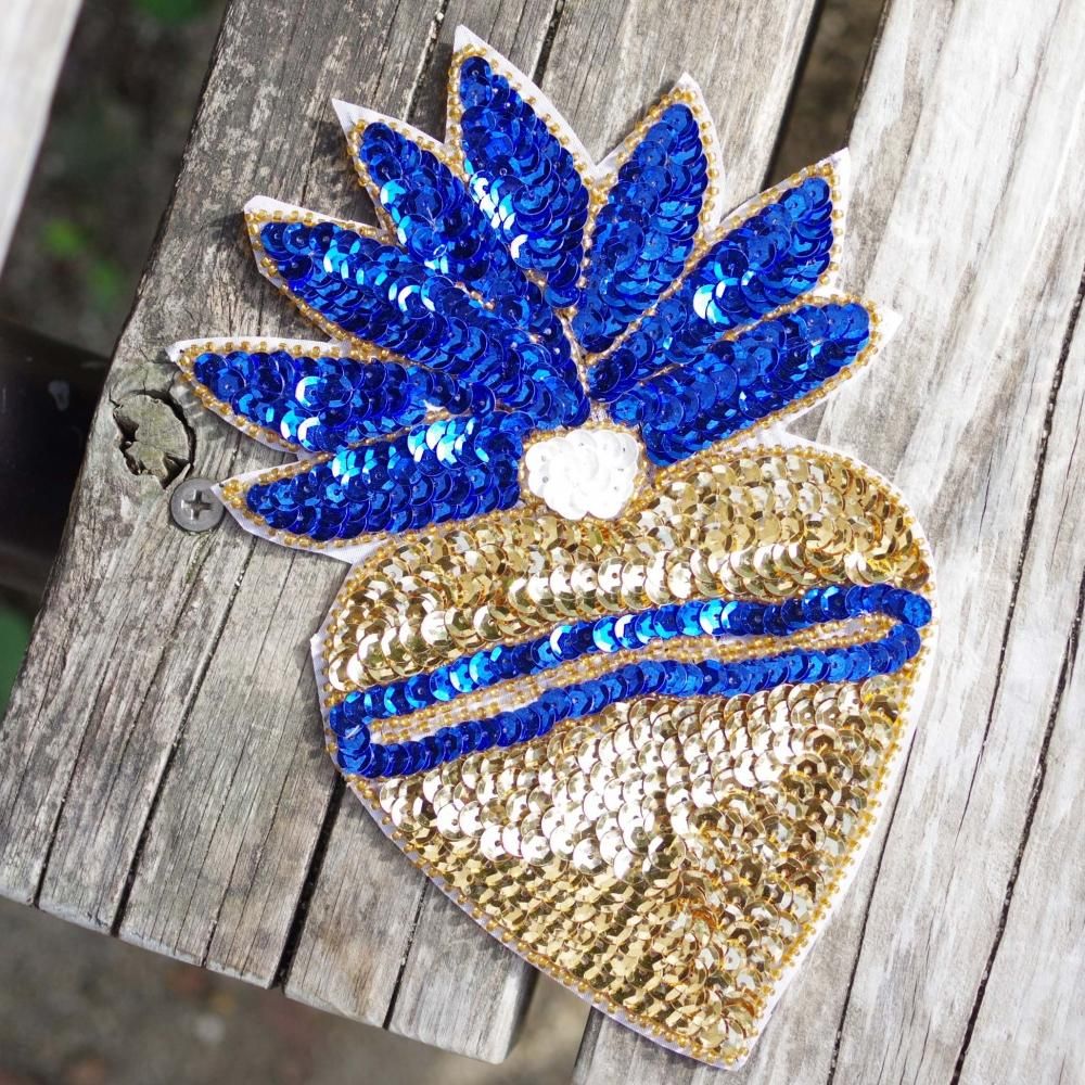 韓国製　総スパンコール　デザイン刺繍 スパンコール刺繍 | ギャラリー | 東京と群馬の刺繍なら有限会社