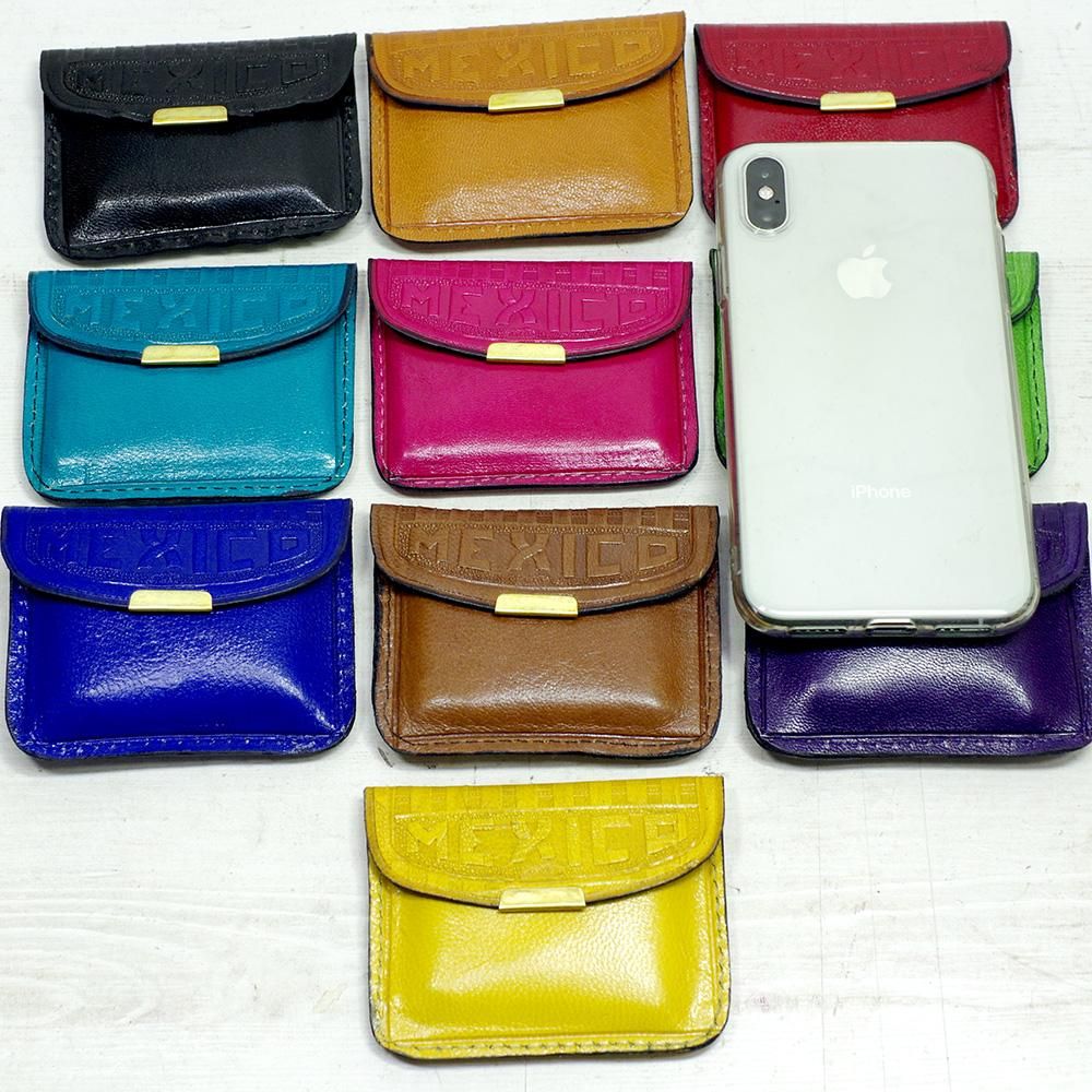 型押しレザー☆小銭入れ【マヤピラミッド】A