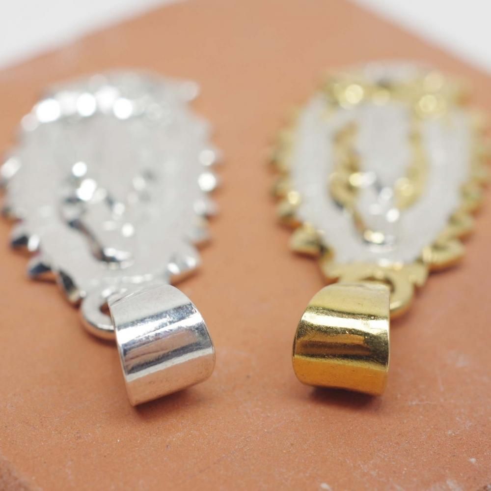 Silver925☆jaggedグアダルーペ top【2.8cm】