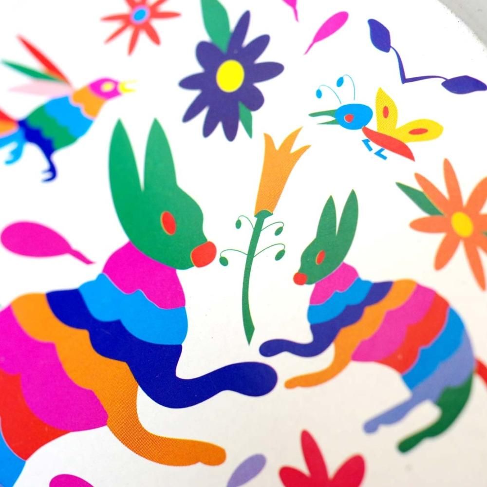 オトミ族デザイン☆ブリキコースター〈B〉