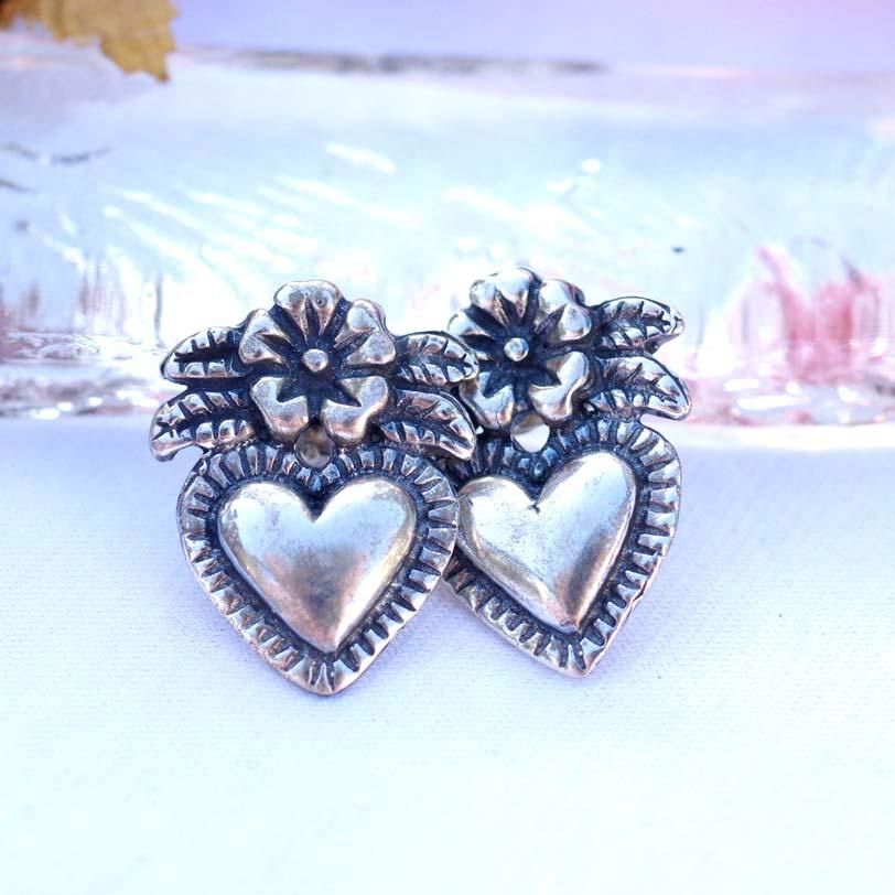 Silver925☆FLOWER コラソンピアス【H2.8cm】
