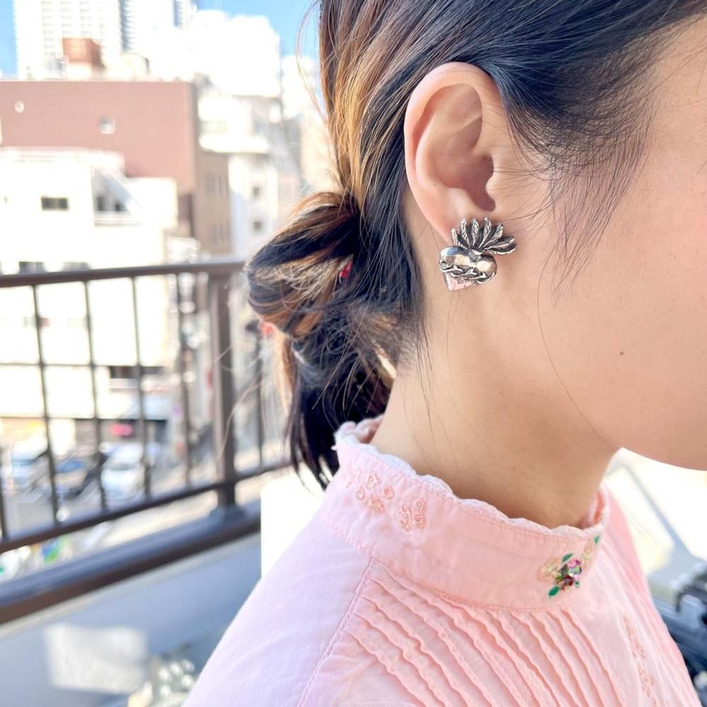 Mexico Maya mysterious pierce✴︎ silver925 メキシコマヤ文明