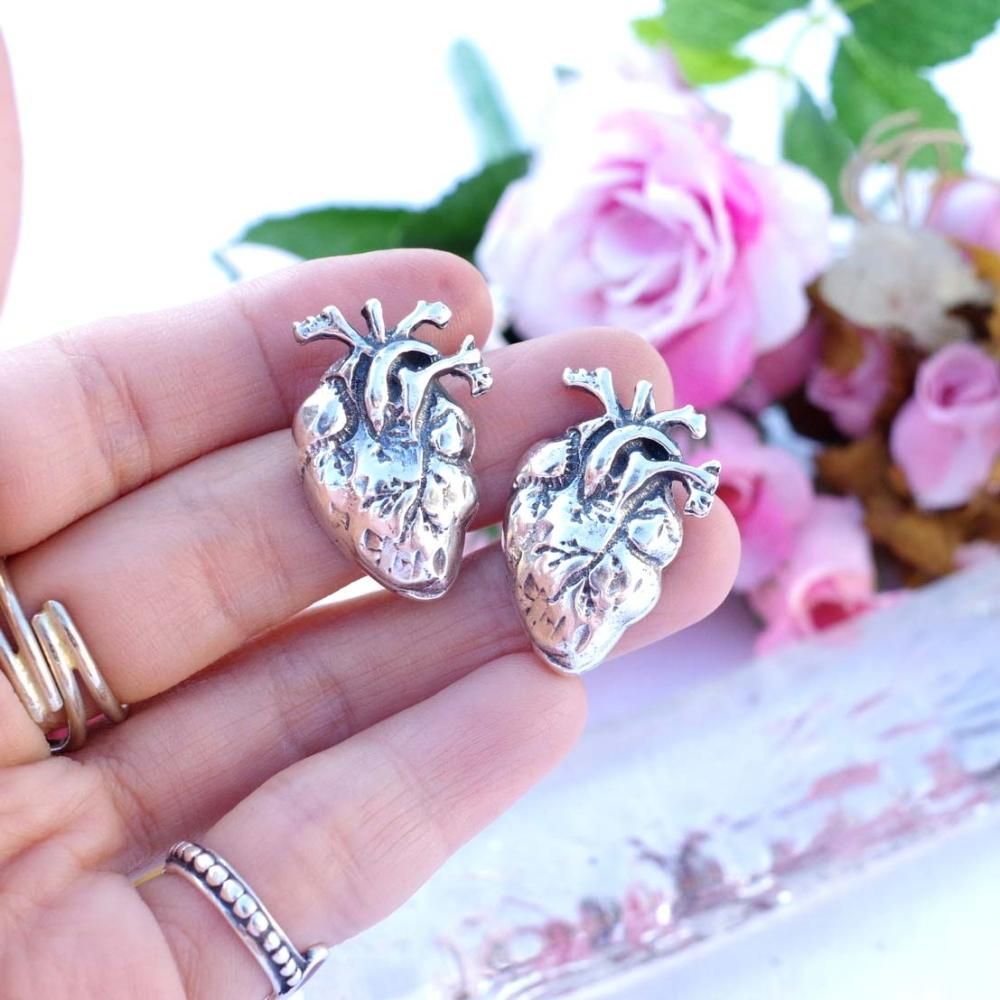 全国送料無料の通販 Silver925☆心臓ピアス【H2.8cm】 アクセサリー