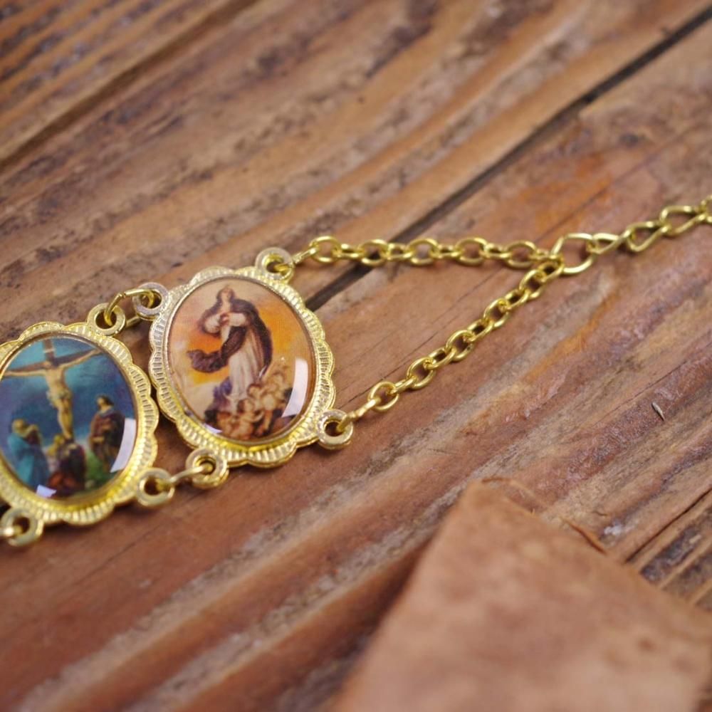 メキシコ グアダルーペ寺院購入 ブレスレット 新品・未使用 聖母マリアさま メキシコ グアダルーペ寺院購入 ブレスレット 新品・未使用 聖母