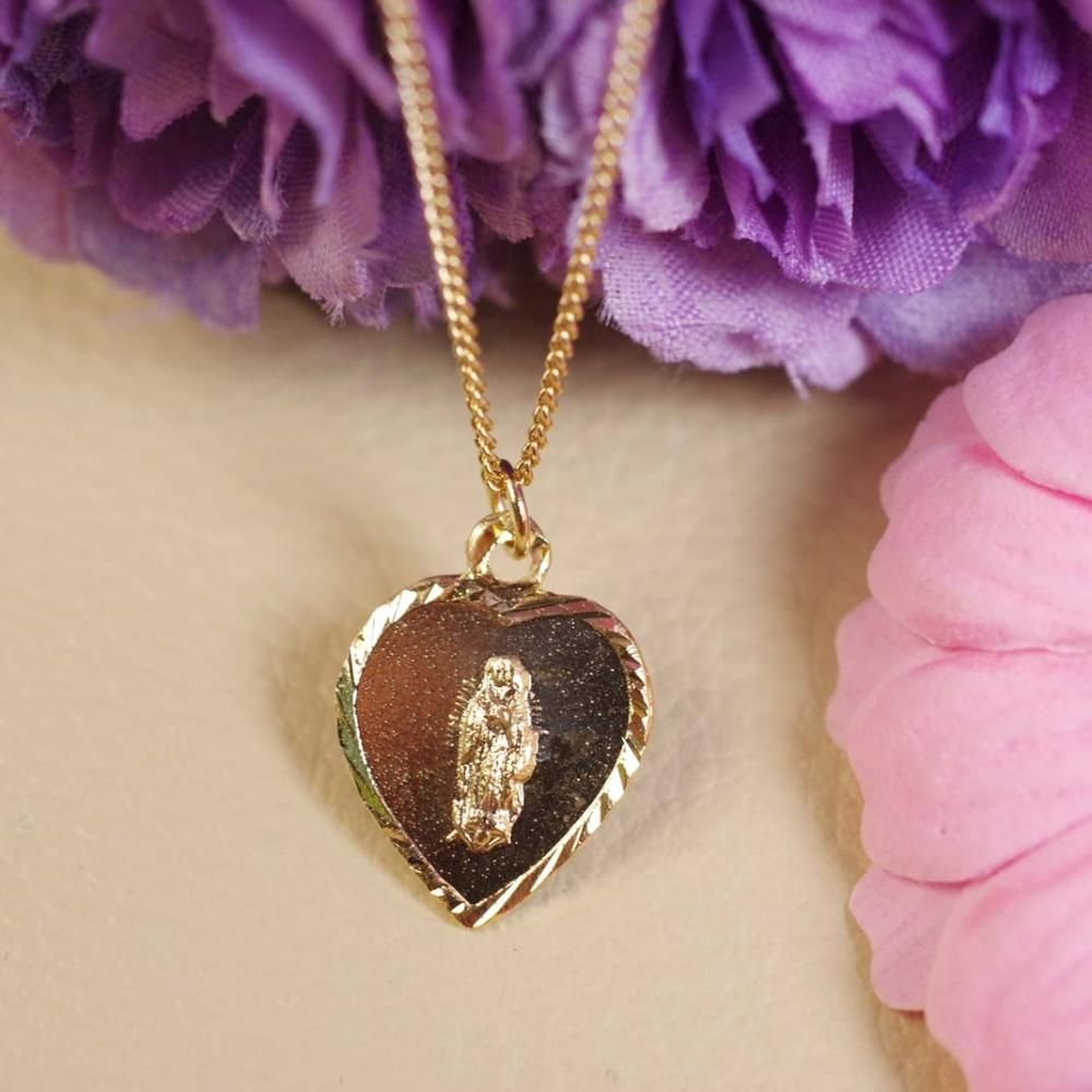 グアダルーペ♡ハートネックレス【2cm】