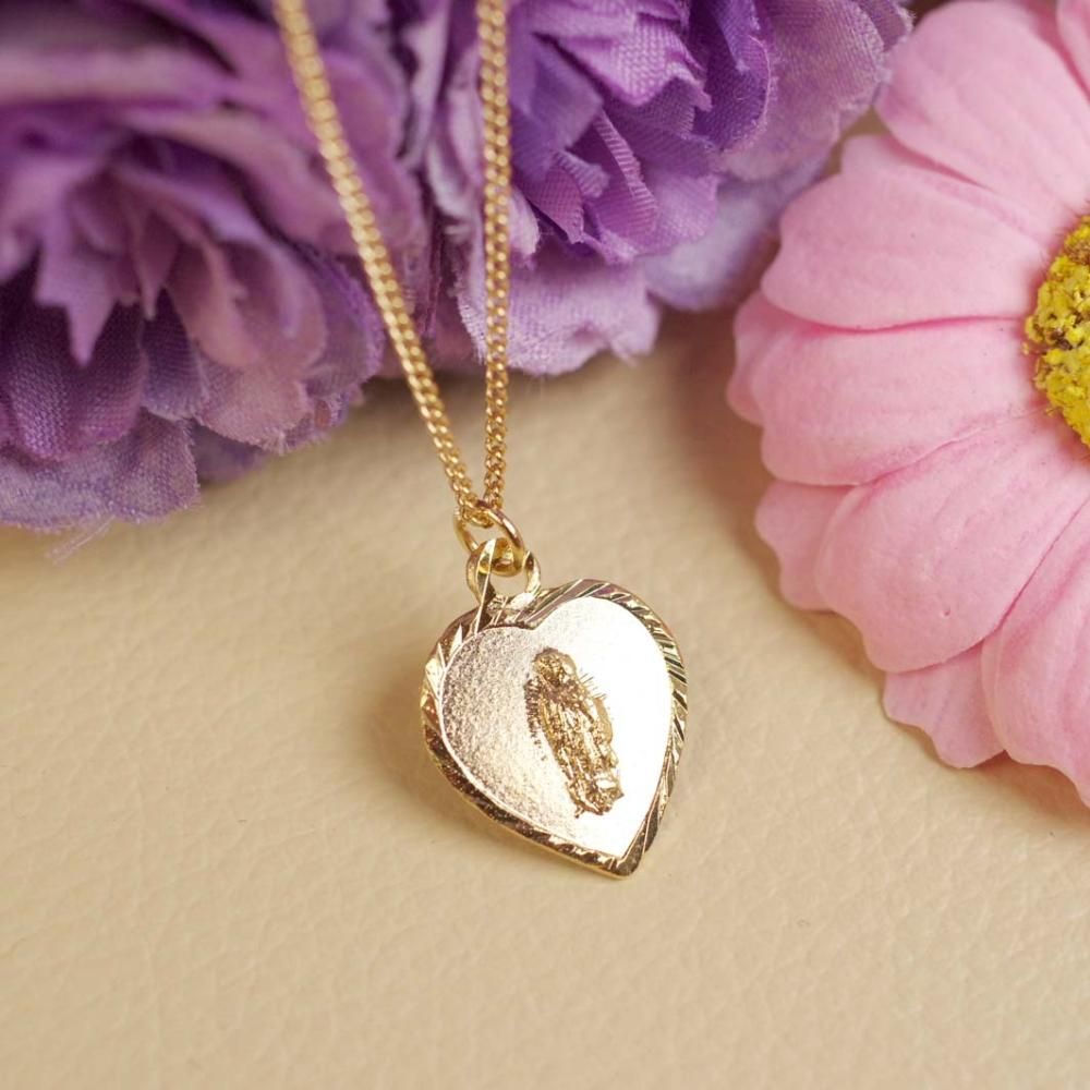 グアダルーペ♡ハートネックレス【2cm】