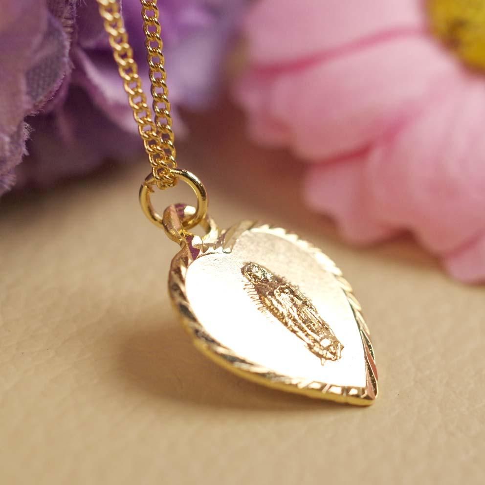 グアダルーペ♡ハートネックレス【2cm】