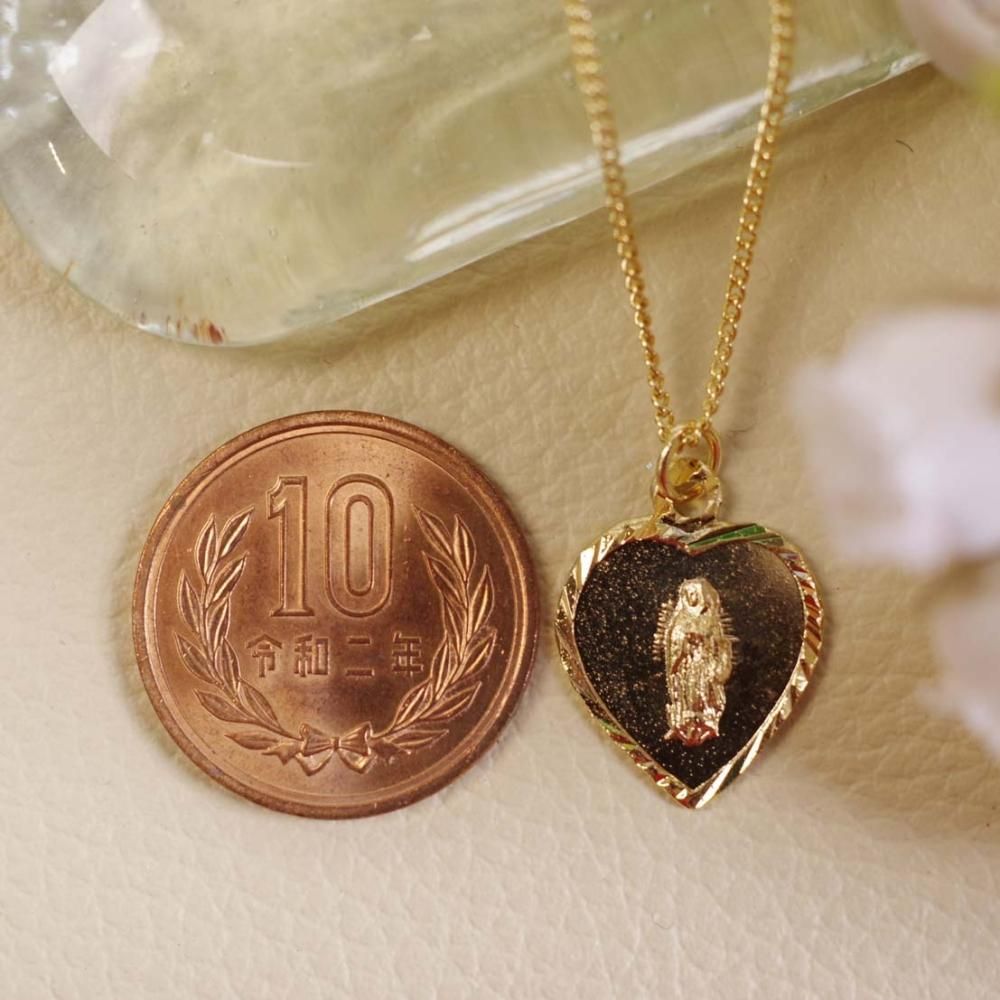 グアダルーペ♡ハートネックレス【2cm】