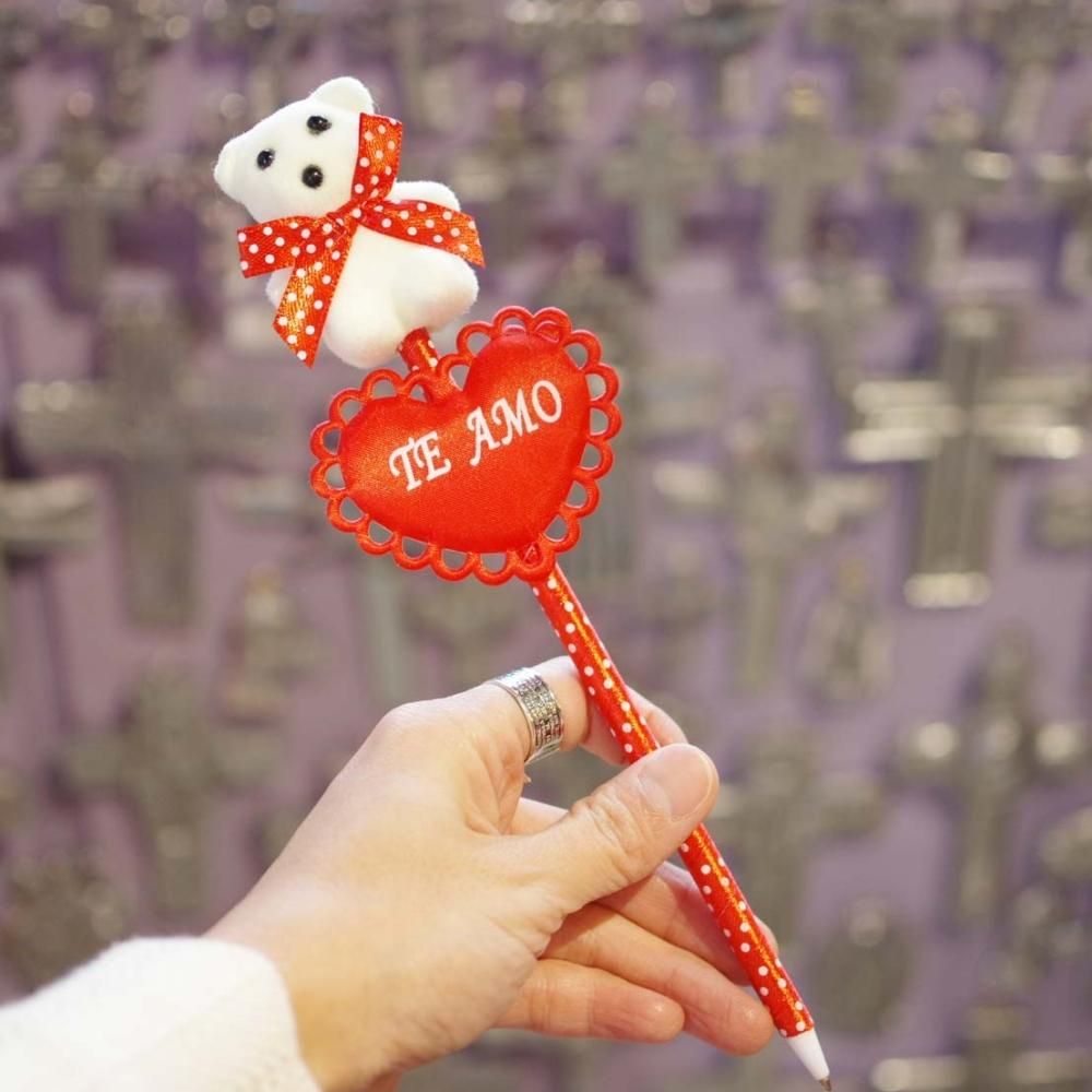 N1623 / カスタムボールペン デコレーションくまちゃんビーズ お花 ハート N1623 / カスタムボールペン デコレーションくまちゃんビーズ お花 ハート