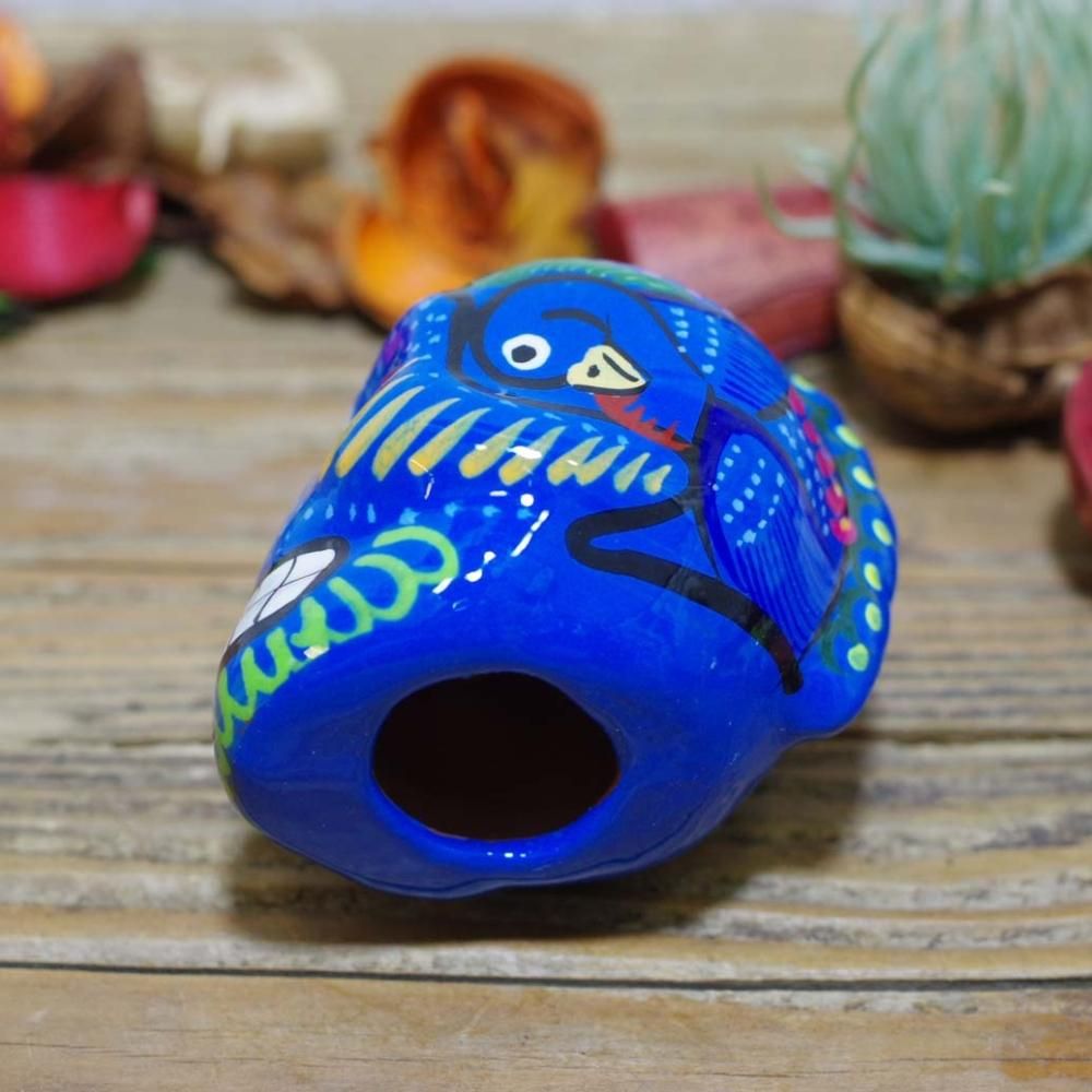 モヒカン☆カラベラ頭の置物【H6cm】F