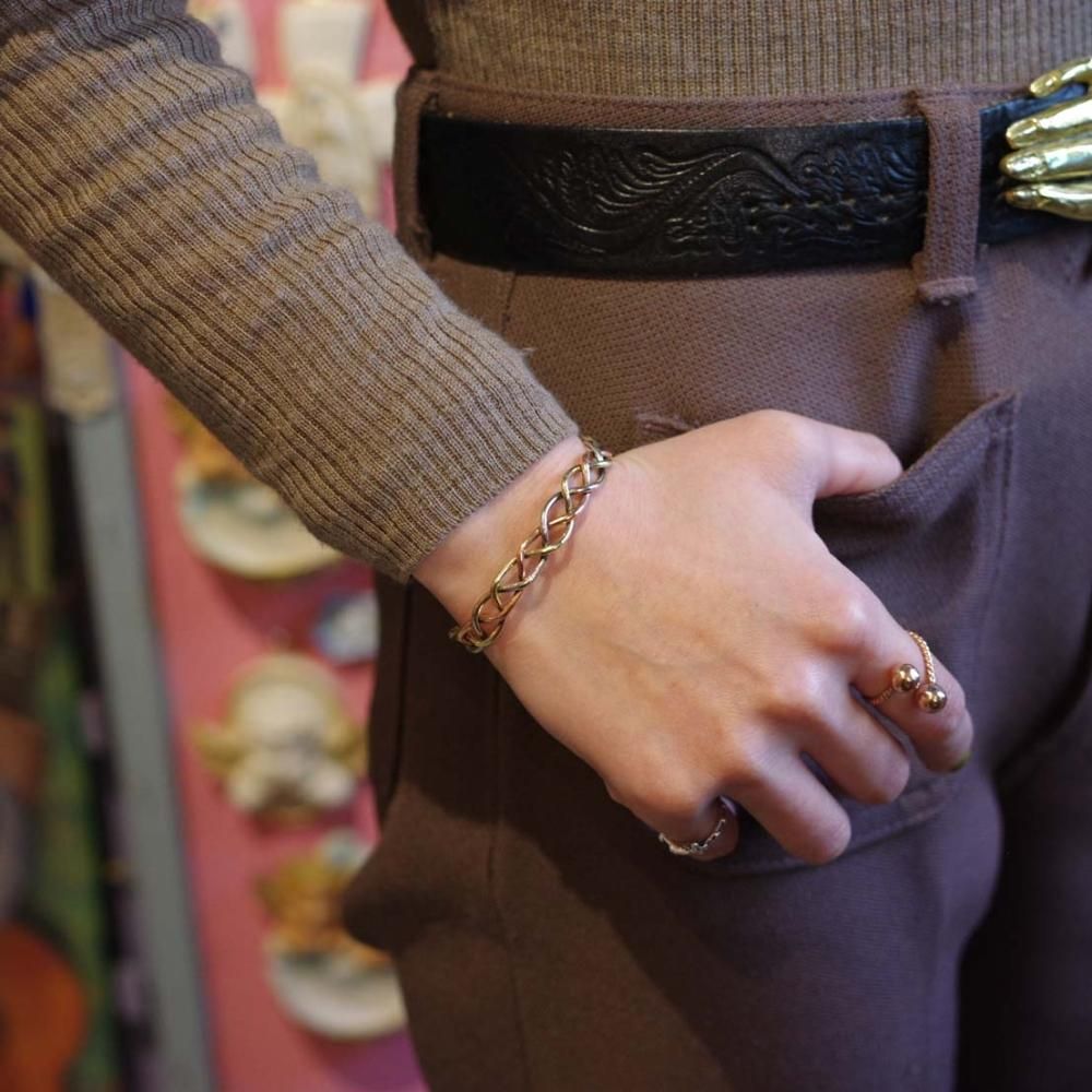 ユニドロブレスレット ブラウン系B 内周17cm ユニドロブレスレット