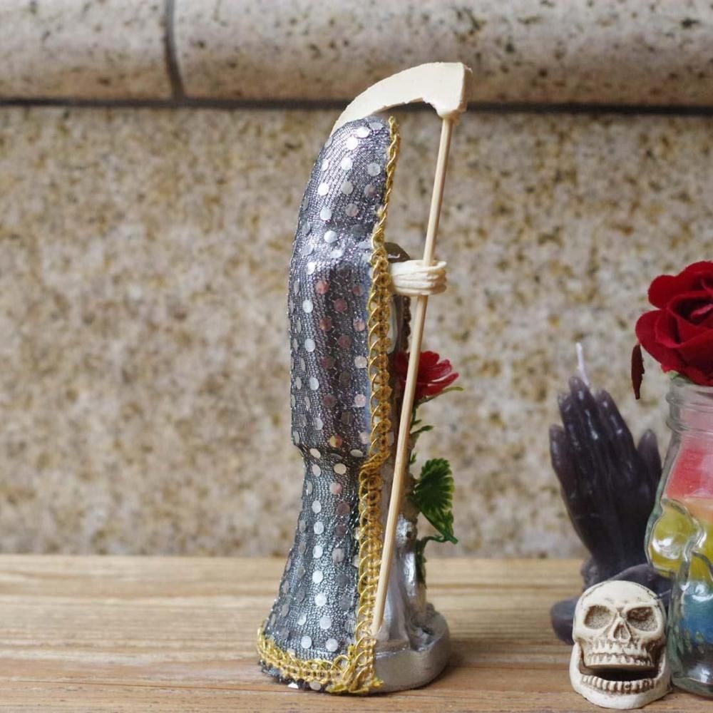 死の聖母☆クラシック サンタムエルテ像 【SILVER】(H15cm) A