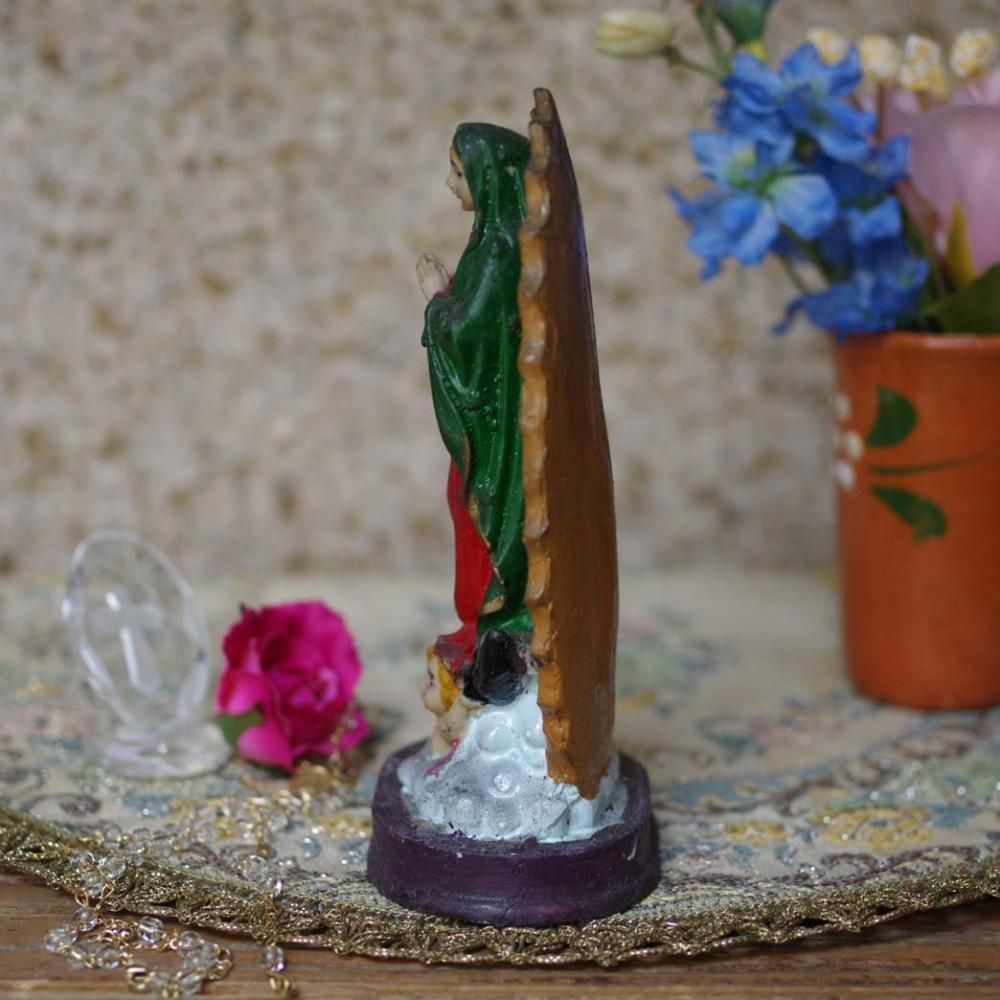 百合のオブジェ 丸に三つ鱗］組子細工の家紋パネル (28×28×10cm) (木枠:白, 台座