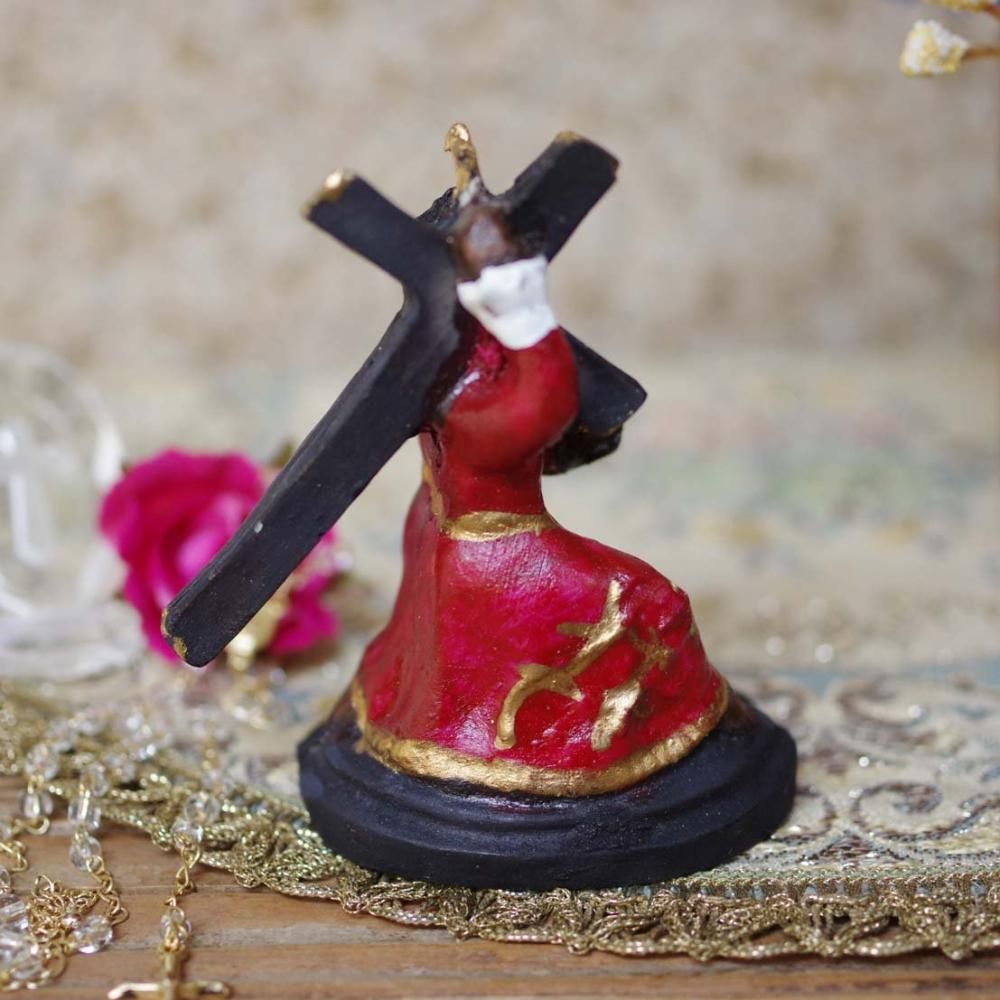 mini☆ブラックナザレのキリスト像【H9cm】