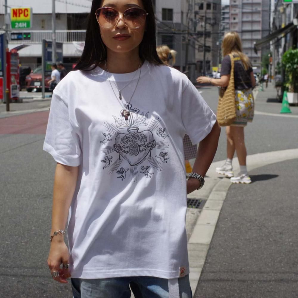 PAD×FRENZY WORKSお守りコラソン T-shirt【WHITE】