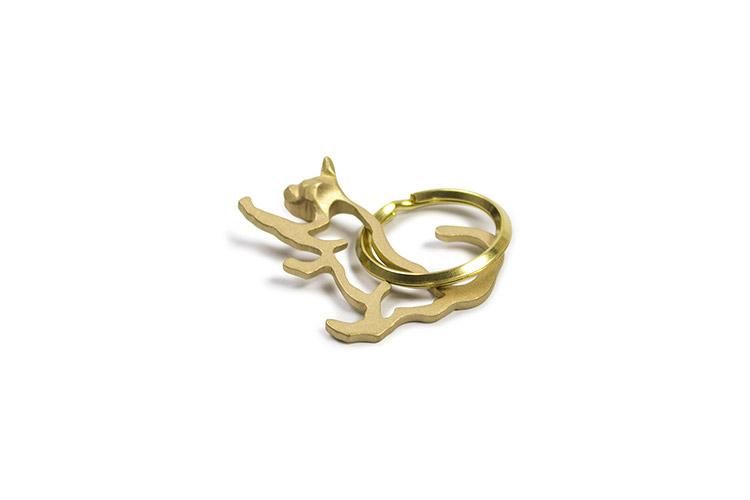 Cat Keyring(真鍮製ネコキーリング) - ディベルティーレ