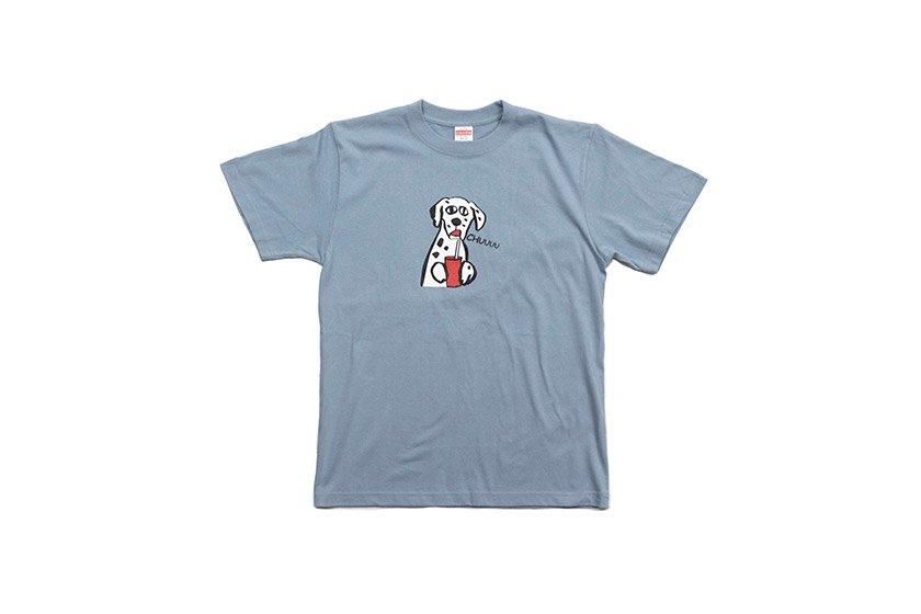 ダルメシアン　Ronzan RyuC Tシャツ ダルメシアン 「chuu」ブルー - ディベルティーレ