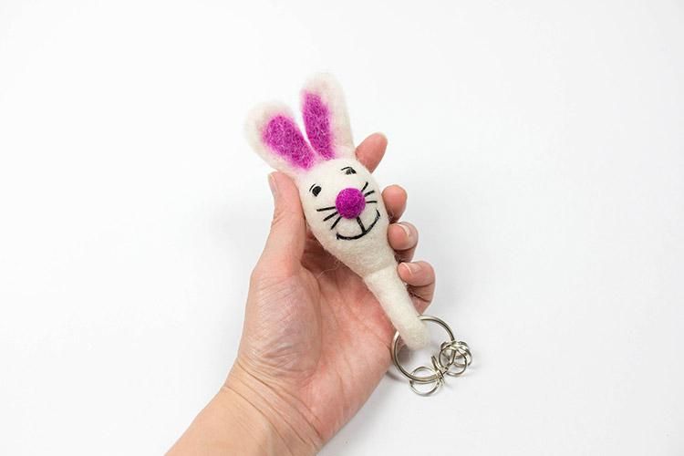 フェルトマスコット キーホルダー マスコット うさぎ いぬ 保育