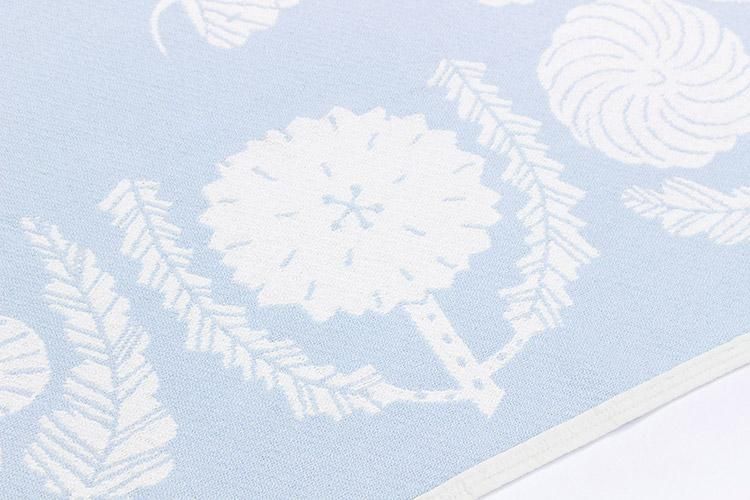 鹿児島睦 VILLIKUKKA コットンブランケット L blue - ディベル