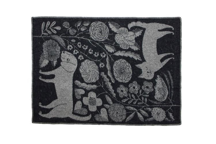 暮らしに便利なアイテム JA KOIRA ブランケット 鹿児島睦 KISSA ディベル - Black 90x130 布団・毛布