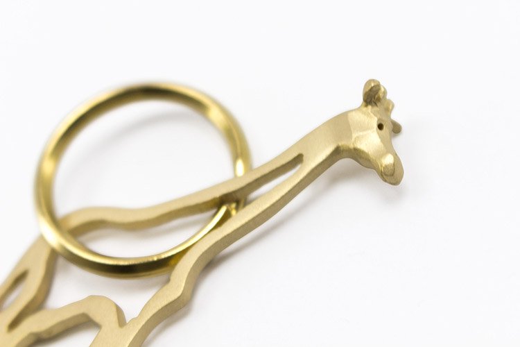 Giraffe Keyring(真鍮製キリンキーリング) - ディベルティーレ（Divertire）ファッション・雑貨・インテリア セレクトショップ