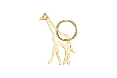 Giraffe Keyring(真鍮製キリンキーリング)