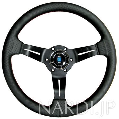 SPORTS タイプラリー ブラックパンチングレザー/ブラックスポーク（33φ）N753 - NARDI / ナルディ NARDI.JP／ナルディ -  ステアリング・シフトノブ販売 - NARDI.JP