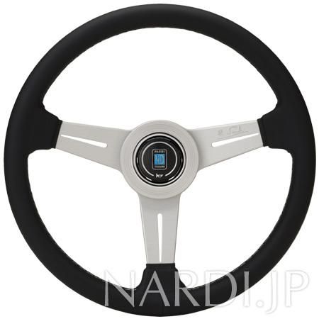 CLASSIC ブラックレザー/シルバースポーク（33φ）N111 - NARDI / ナルディ NARDI.JP／ナルディ -  ステアリング・シフトノブ販売 - NARDI.JP