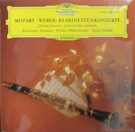 LPレコード カール・ライスター / R. クーベリック ～ ベルリン・フィル モーツァルト クラリネット協奏曲 イ長調 / ウェーバー  クラリネット協奏曲 第１番 - STRAIGHT RECORDS