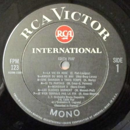 LPレコード エディット・ピアフ PIAF IN HER GREAT YEARS