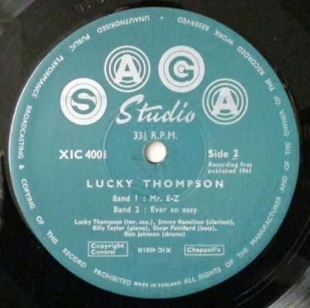 LPレコード ラッキー・トンプソン・5 LUCKY THOMPSON