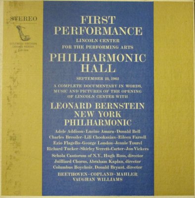 L. С󥹥  ˥塼衼ե롡¾FIRST PERFORMANCE IN PHILHARMONIC HALL 1962ǯ923饤2ȡ