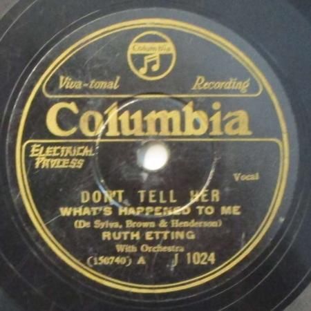 SPレコード　Chansons de Paris Columbia 5枚 SPレコード ルース・エッチング ドント テル ハー / ザ キッス