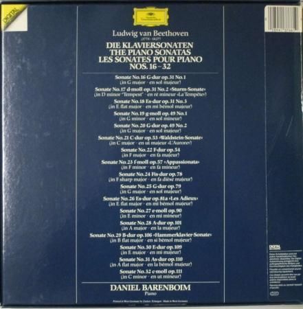 【美品】バレンボイム　ベートーヴェン　ピアノソナタ第16~32番　レコード6枚 LP レコード バレンボイムのベートーヴェン/ピアノソナタ第16番
