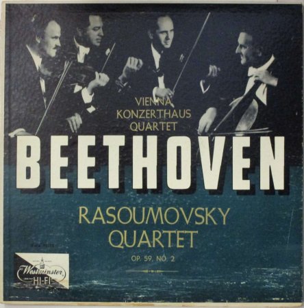 ベートーヴェン／弦楽四重奏曲第７番「ラズモフスキー第１番」／ウィーン・コンツェルトハウス四重奏団
